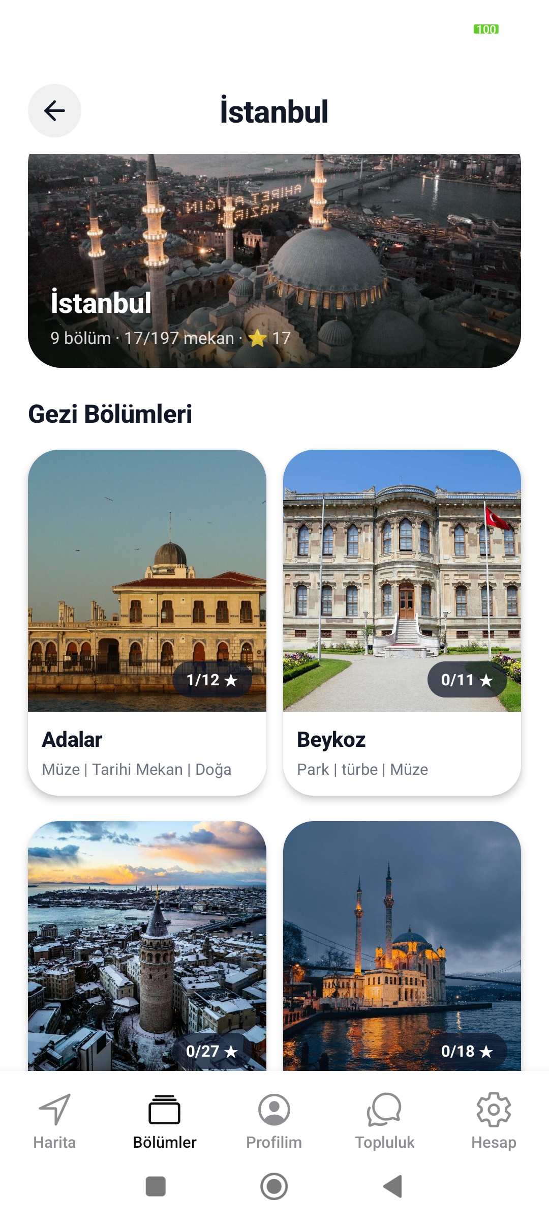 Rogam uygulama ekran görüntüsü